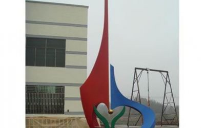 玻璃鋼抽象景區(qū)愛心雕塑