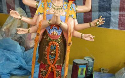 玻璃鋼彩繪寺廟菩薩二十四諸天雕塑