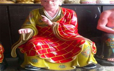 寺廟供奉佛像玻璃鋼彩繪十八羅漢雕塑