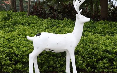 戶外公園玻璃鋼鹿雕塑