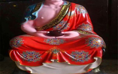 宗教廟宇玻璃鋼彩繪供奉佛像十八羅漢雕塑