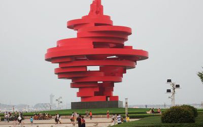 玻璃鋼抽象藝術戶外廣場大型景觀雕塑