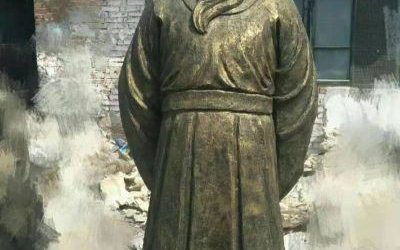 玻璃鋼仿銅校園廣場古代歷史名人鑄銅法制廉政包拯雕塑