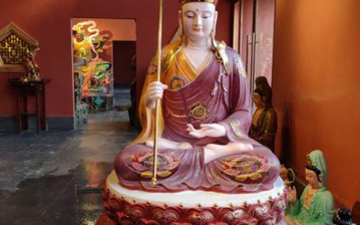 寺廟景區大型玻璃鋼彩繪神佛供奉地藏王雕塑